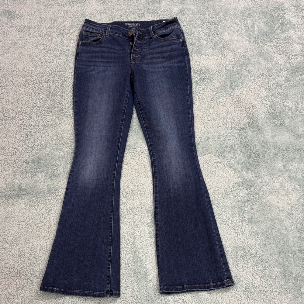 Maurice's Women's Blue Flared Jeans